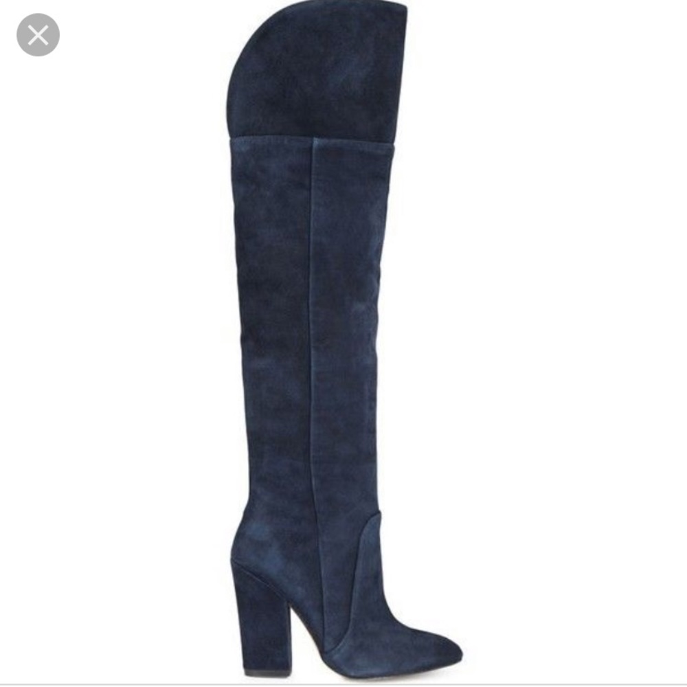 Aldo Blue Suede Leissa knee boots